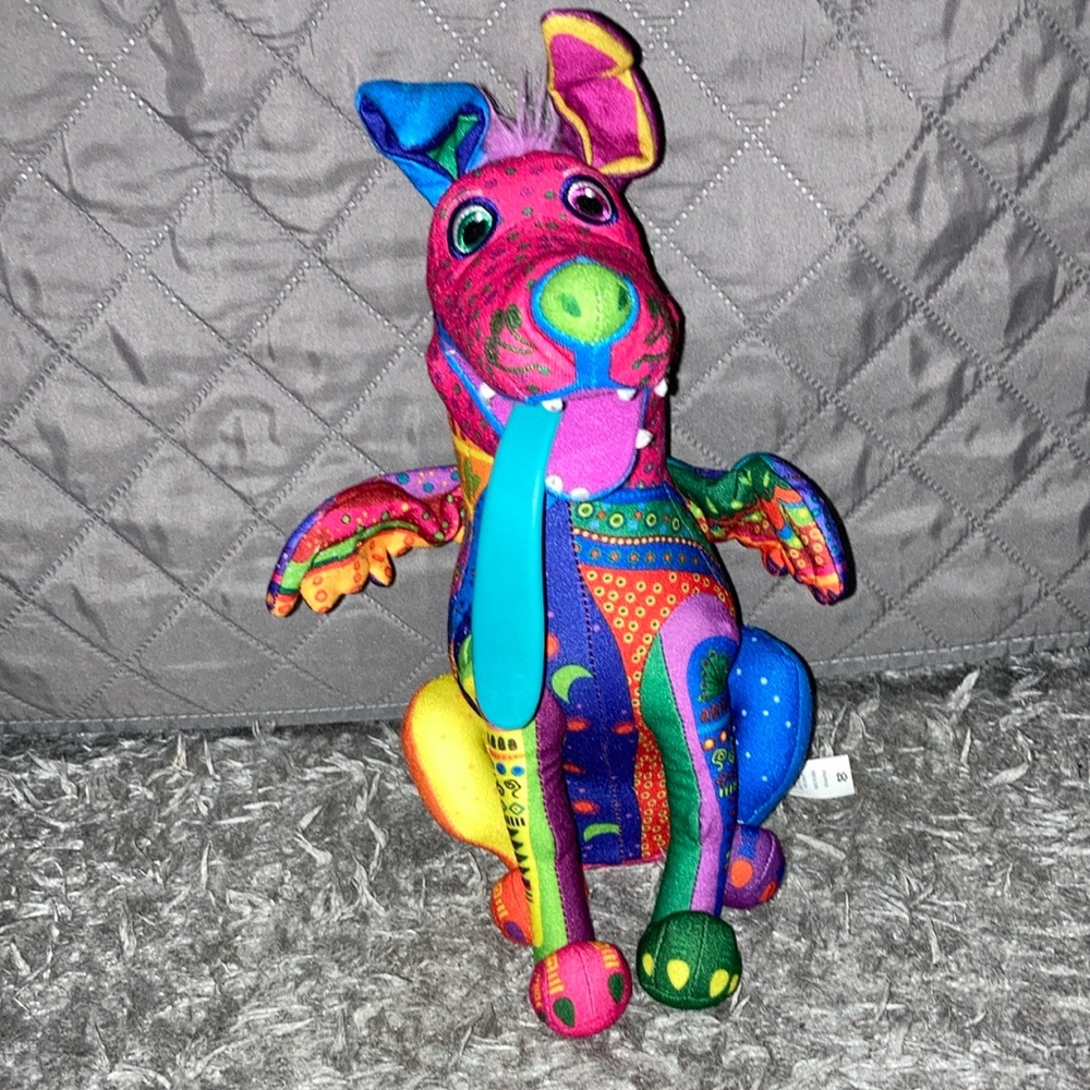Colorful Disney coco Dante barking wings dog plush Mattel 2017 EUC pull tongue